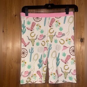 Little Sleepies Rodeo Biker Shorts Size 16 Girls